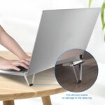 Mini Laptop Stand for Desk Folding Portable Laptop Stand for Table | Compact & Design Aluminum Anti-Slip All Tabletop Laptop| Laptop Riser Holder Compatible -(Pack of 2Pcs) - Image 6