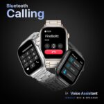 Fire-Boltt Brillia Pro Smart Watch 2.02″ Super AMOLED Display with Bluetooth Calling, SPO₂ & Heart Rate Monitor, 120+ Sports Modes, IP67 Waterproof Metal Smartwatch for Men & Women - Champagne - Image 4