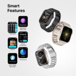 Fire-Boltt Brillia Pro Smart Watch 2.02″ Super AMOLED Display with Bluetooth Calling, SPO₂ & Heart Rate Monitor, 120+ Sports Modes, IP67 Waterproof Metal Smartwatch for Men & Women - Champagne - Image 5