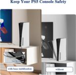 yantralay 2 in 1 Vertical Stand for PS 5 / PS 5 Slim Consoles Non-Slip Base Mount for PS 5 Accessories, for PS5 / PS5 Slim Digital & Disc Version. - Image 5