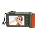 70MP Digital Camera, 4K Video Autofocus F1.8 Aperture WiFi Double Screen 50X Zoom Hot Shoe, with 32GB Card, for Photography Vlogging (Olive Green) - Image 3