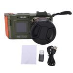 70MP Digital Camera, 4K Video Autofocus F1.8 Aperture WiFi Double Screen 50X Zoom Hot Shoe, with 32GB Card, for Photography Vlogging (Olive Green) - Image 7