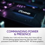 Alienware M18 Gaming Laptop - 18-inch QHD+ 165Hz 3ms Display, Intel Core i7-14700HX, 16GB DDR5 RAM, 1TB SSD, NVIDIA GeForce RTX 4070 8GB GDDR6, Windows 11 Home, Onsite Service - Dark Metallic Moon - Image 3