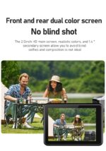 6K Sports & Action Dual Display Touchscreen Camera| 50MP Ultra HD Photo |170° Wide Angle Lens | EIS Stabilization | Waterproof 30M | WiFi Connectivity | Upto 256GB SD Card Support Vlogging - Image 4