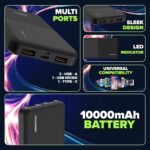 ORBAN 10,000mAh 22.5W Fast Charging Power Bank | Type-C PD & USB QC 3.0 | Dual Output | Slim & Portable | Smart Protection Technology - Image 6