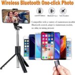 i19, Selfie Stick with Tripod Stand, Black, Compatible with Mobile Phone and iPhone, Samsung, Bluetooth Extendable, 360 Degree Rotation, Portable Selfie Stand for Perfect Photos and Videos - Image 6