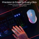 Archer Tech Lab Wireless Bluetooth Gaming Mouse| Tri-Mode (BT 5.3/2.4GHz USB/Wired) 7 RGB Lights, 4 DPI Levels (1200-3200) 500mAh Rechargeable| Ergonomic Lightweight 86g| PC Laptop Mac (Recurve 700) - Image 6