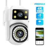 8MP HD WiFi Security Camera, Dual Camera System with 355° Pan 90° Tilt, IP65 Waterproof, Motion Detection, Two-Way Voice, Cloud Storage, Night Vision - Image 3