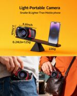 4K Digital Camera for Photography, 64MP WiFi Vlogging Camera for Beginners with 3" 180° Flip Screen, 18X Digital Zoom, Point and Shoot Cameras for YouTube with 32GB SD Card(Black) - Image 6