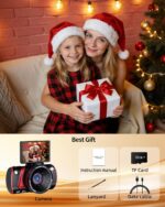 4K Digital Camera for Photography, 64MP WiFi Vlogging Camera for Beginners with 3" 180° Flip Screen, 18X Digital Zoom, Point and Shoot Cameras for YouTube with 32GB SD Card(Black) - Image 7