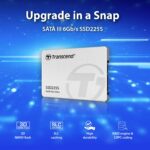 Transcend 250GB 225S 2.5" SATA Internal SSD | SATA III 6Gb/s | 3D NAND Flash | up to 500/330 MB/s | DDR3 DRAM | 3 Yrs Warranty | Fastest Solid State Drive | TS250GSSD225S - Image 4