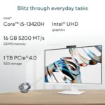 ASUS AiO V470,13th Gen Intel Core i5-13420H, 27" FHD,100Hz,All-in-One PC(16GB RAM/1TB SSD/Windows 11/Office 24/Retractable Camera/with Wireless Keyboard & Mouse/M365 Basic (1Year)*) V470VA-KWPE005WS - Image 4