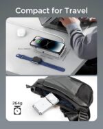 3 in 1 Foldable Zinc Alloy Wireless Charger[Compatible with Magsafe Charger],Magnetic Charging Station for iPhone 15/14/13/12 Series,for AirPods,iWatch-White - Image 8