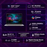 Lenovo IdeaPad 5 2-in-1 Intel Core Ultra 5 225H (16GB RAM/1TB SSD/14 (35.5cm)/WUXGA IPS/AI PC/Windows 11/Office Home 2024/Lenovo Digital Pen 2/1Yr ADP/Grey/1.6Kg), 83KR000HIN Convertible Laptop - Image 3