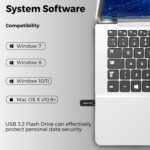 Welborn USB 3.2 Gen 1 Metal Flash Drive – Fast Transfer Speed, Magnetic Body, Temperature/X-Ray Protection, for Phone, Tablet & Laptop (64, GB) - Image 4