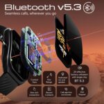 GOBOULT Trail Pro Smartwatch 2.01'' 3D Curved Screen+AMOLED, BT Calling 5.3, 600 Nits Brightness, IP68, 250+ Watchfaces, 120+ Sports Modes, AI Voice Assistant, SpO2 Tracking (Black) - Image 5