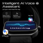 GOBOULT Trail Pro Smartwatch 2.01'' 3D Curved Screen+AMOLED, BT Calling 5.3, 600 Nits Brightness, IP68, 250+ Watchfaces, 120+ Sports Modes, AI Voice Assistant, SpO2 Tracking (Black) - Image 6