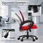Ergonomic Office Chair 2P - Heavy Duty 330Lbs, Breathable Mesh Computer Desk Chair with Lumbar Support & Armrest, Rolling Swivel Adjustable Tilt Lock for Home Office/Gaming, Bedroom Study - Image 5