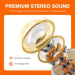 STADOR Wireless Earbuds Bluetooth 5.3,Bass Boosted Ear Buds 40H Playtime IP6 Waterproof Ear Phones with LED Digital Display Charging Case,4 ENC Mics for Work Sports - Image 3