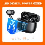 STADOR Wireless Earbuds Bluetooth 5.3,Bass Boosted Ear Buds 40H Playtime IP6 Waterproof Ear Phones with LED Digital Display Charging Case,4 ENC Mics for Work Sports - Image 4