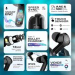 Luxaro Mart UltraPods Max True Wireless Earbuds with Bluetooth 5.3, Enhanced Sound Quality, Touch Control,Battery Life, Noise Cancellation & Comfortable Fit - Image 4