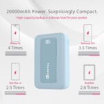 Beetel Volte Series PB20N Nano 20000mAh Power Bank 22.5W Fast Charging |Triple Output QC3.0, PD3.0, PPS | Pass Through Charging | Designed for Apple iPhone, Samsung, OnePlus & All Smartphones | Blue - Image 6