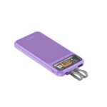 One Life 10000mAh 30W Slim Power Bank | Type-C PD Fast Charging,3 Protections,LED Indicator,Dual Output for iPhone/Android/Other Devices (Purple) - Image 3