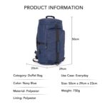 Hexagon Laptop Backpack for Men Laptop Bag 15.6 inch 2-in-1 Rucksack & Duffle Bag with Shoe Compartment Versatile Travel Backpack for Gym, Work, and Weekends Bags for Men 45L - Image 3