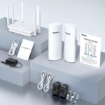 UeeVii CPE450 WR3000K WiFi Router Kit, 5.8G Wireless Point-to-Point Bridge, 3KM, Garage Construction Network Solution, Outdoor WiFi Bridge (2PCS), Plug - Image 10