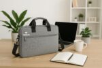 TABELITO You Imagine We Deliver Men's Briefcase, Leather or Synthetic Material (Grey) - Image 4