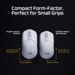 HyperX Pulsefire Haste 2 Mini Wireless Gaming Mouse Ultra Lightweight, 59g, 100 Hour Battery Life, 2.4Ghz Wireless, Up to 26000 DPI - White (7D389AA) - Image 3
