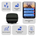 OBD GPS Tracker for Car Free 4G SIM | 15+ Features | Easy Plug & Play | Real-Time Location, Engine Health, Driving History, Fuel Consumption & Geofence Alerts - Image 3