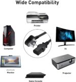 FEDUS 1.8 Meter Power Cable for PC/Desktop Computer/Monitor/SMPS/TV/Printer/Power Supply/Kettle Lead 3 pin Replacement IEC Computer Mains Power Cable Cord with - 1 Year Warranty - Image 4
