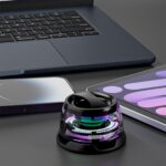 Magnetic Bluetooth Speaker Multifunctional G200 Speaker with Multi RGB Color Light Show-3D Surround Sound Effect for Smartphones (Black) - Image 4