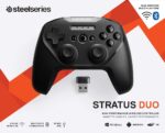 SteelSeries Stratus Duo Wireless Gaming Controller Made for Android, Windows, and VR Dual-Wireless Connectivity High-Performance Materials, Tabletop, Black - Image 4