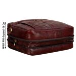 RICHSIGN LEATHER ACCESSORIES Expandable Genuine Pure 15.6 Inch Laptop Messenger Shoulder Briefcase Office Bags For Mens Man Travel Travelling Stylish (L-16 X H-12 X W-5 In) - Image 4