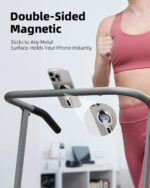 3 in 1 Magnetic Finger Ring Holder with Double-Sided Magnet, Phone Grip Stand, Fidget Toy Design, 360° Rotation, Magnetic Phone Stand Compatible with iPhone 17/16/15/14/13/12 (White) - Image 5