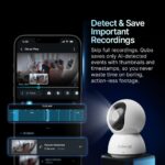 Qubo Smart 360° 3MP Wi-Fi [Free 1-Year Subscription] Security Camera | Ultra 2K Indoor CCTV Cam for Home | AI Person Detection | Automatic Alarm - Image 5
