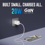 URBN 20W USB C iPhone GaN Charger | 2X Faster Charging | Power Delivery (PD) Adapter | Made in India | iPhone 17/16/15/14/13/12/11/Pro/Max/Mini (White) - Image 4