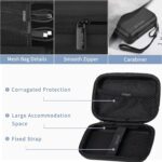 Hard Drive Case for 2.5-inches Hard Disk Portable Storage Shell for Gadget Hard Disk USB Cable Power Bank Mobile Charger Earphone, Water Resistant (Black) - Image 6