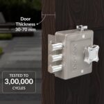 Plantex Heavy Duty Dead Bolt Lock/Rim Lock Set/Trio for Home/Office/Hotel - Pack of 1 (Matt) - Image 3