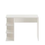 FURNEASER Qualish Study Table with Under Desk Storage Shelf - Desktop Table for PC, Laptop, Study, Drawing, Gaming Computer Table Office Furniture for Home Office 103X40 cm (White) - Image 5