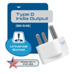 Ceptics (USA, UK, China & More) to India (Type D) Travel Adapter Plug - CE Certified - RoHS Compliant (GP-10) - Image 5