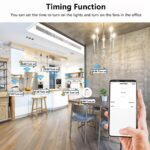 Ledgebit Smart Home Touch Wi-Fi Light Switch – 2 Gang, Smart Wi-Fi Wall Switch, Voice Control with Alexa & Google Assistant, Black - Image 4