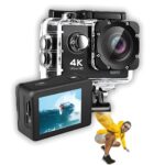 Drumstone (Diwali Special 𝟏𝟎+𝟐 Years Warranty 4K Action Camera 30FPS 16MP with Dual Screen, 131FT Waterproof Case, Wide-Angle Lens – Sports, Vlogging & Underwater Video Recording (𝐁𝐥𝐚𝐜𝐤) - Image 6