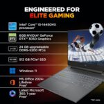 HP Victus, 14th Gen Intel Core i5-14450HX, 6GB RTX 3050, 24GB DDR5, 512GB SSD, FHD, 144Hz, IPS, 300 nits, 15.6''/39.6cm, Win11, M365* Office24, Mica Silver, 2.3kg, fa2303tx/fa2315tx, RGB Gaming Laptop - Image 5