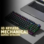 Aula M75 Tri-Mode (2.4G/Bluetooth/Wired) Hot Swappable RGB Backlit Wireless Mechanical Gaming Keyboard | All Key Anti-Ghosting | Dual Mode Knob with Multimedia Buttons | Black - Red Switches - Image 4