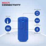 Honeywell Suono P300 Bluetooth 5.3 Wireless Portable Speaker, 10W Output, 9H Playtime, Deep Bass, IPX4, TWS Pairing, Fast Charging, SD/USB/AUX, Built-in Mic, 52mm Drivers, 2-Year Warranty – Blue - Image 4