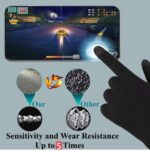 TMG Touchscreen Gloves for Mobile Phone/iPad Tablet, Anti Sweat Gaming Gloves, Breathable Seamless Full Finger Game Gloves, Black, One Size, Unisex - Image 5