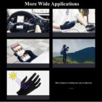 TMG Touchscreen Gloves for Mobile Phone/iPad Tablet, Anti Sweat Gaming Gloves, Breathable Seamless Full Finger Game Gloves, Black, One Size, Unisex - Image 6